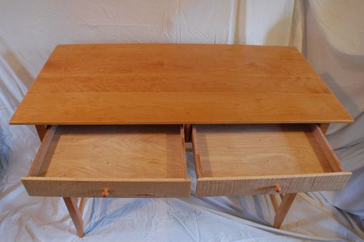 Custom Made Curly Maple And Cherry Moser Inspiered Desk