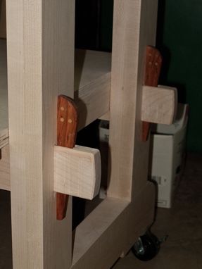 Custom Made Workbench Made Of Maple And Brazilian Cherry