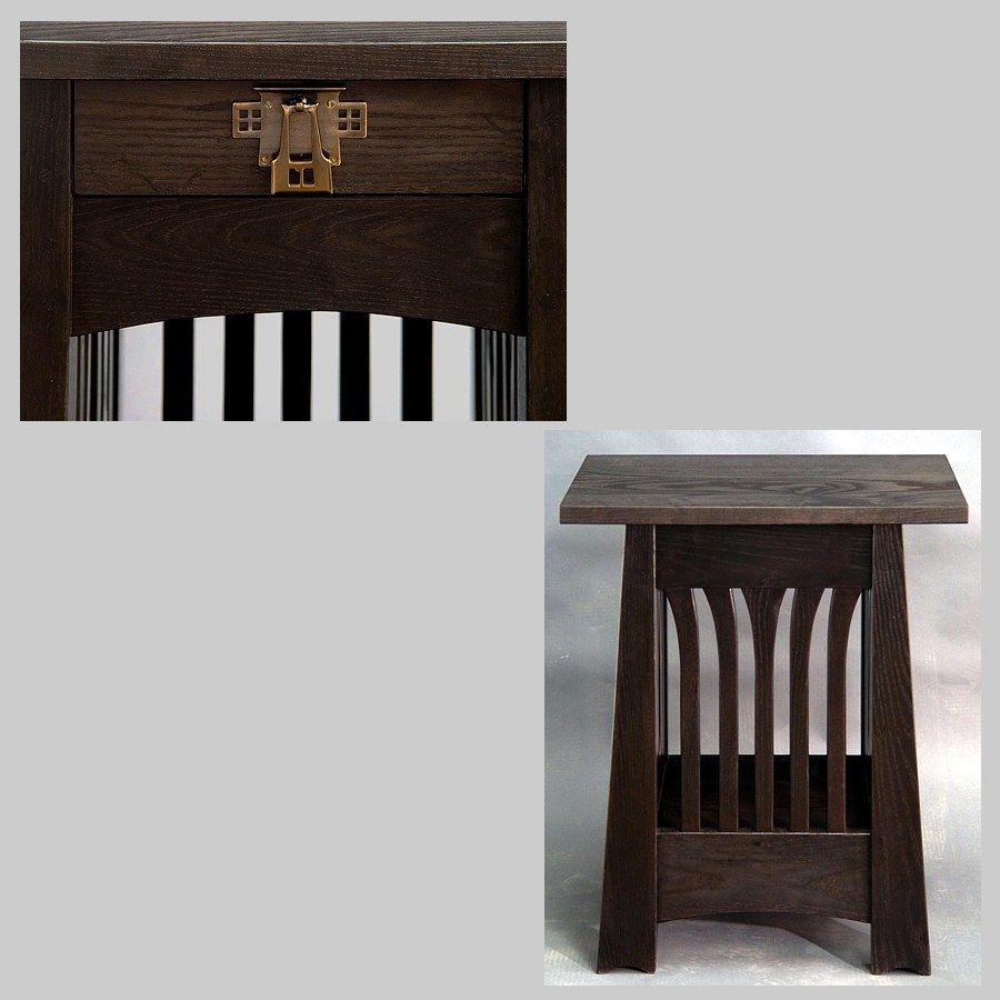 Hand Crafted Tulip End Table / Nightstand by Dryad Studios