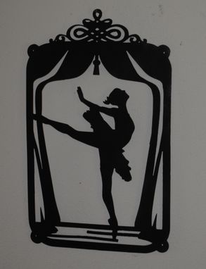 Custom Made Dancer Silhouette Wall Art By Covington Iron Works