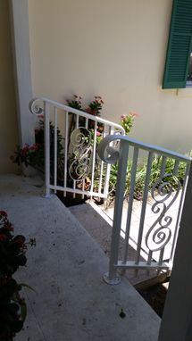 Custom Made Ornamental Aluminum Handrail