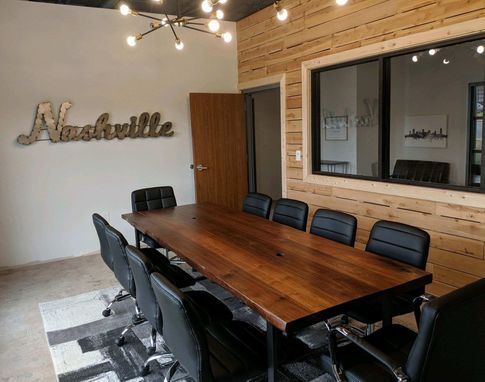 Custom Made Conference Tables + Desk