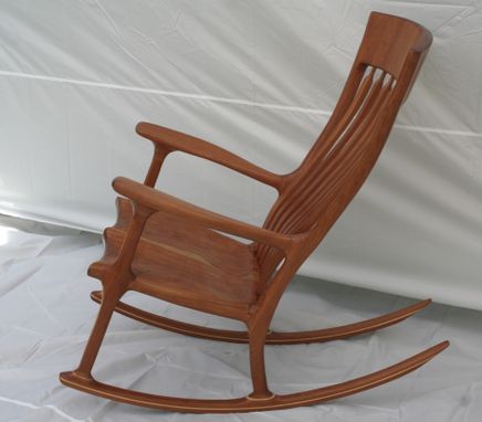 Handmade Cherry Rocking Chair by Wood In Motion | CustomMade.com