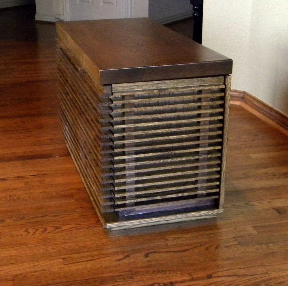 Handmade Oak Media by North Texas Wood Works