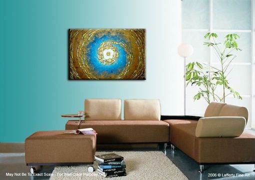 Custom Made Original Xlarge Painting, Modern Abstract Art, Blue Gold Textured Paintings, Night Stars