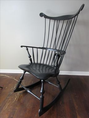 Custom Made Comb Back Windsor Rocking Chair
