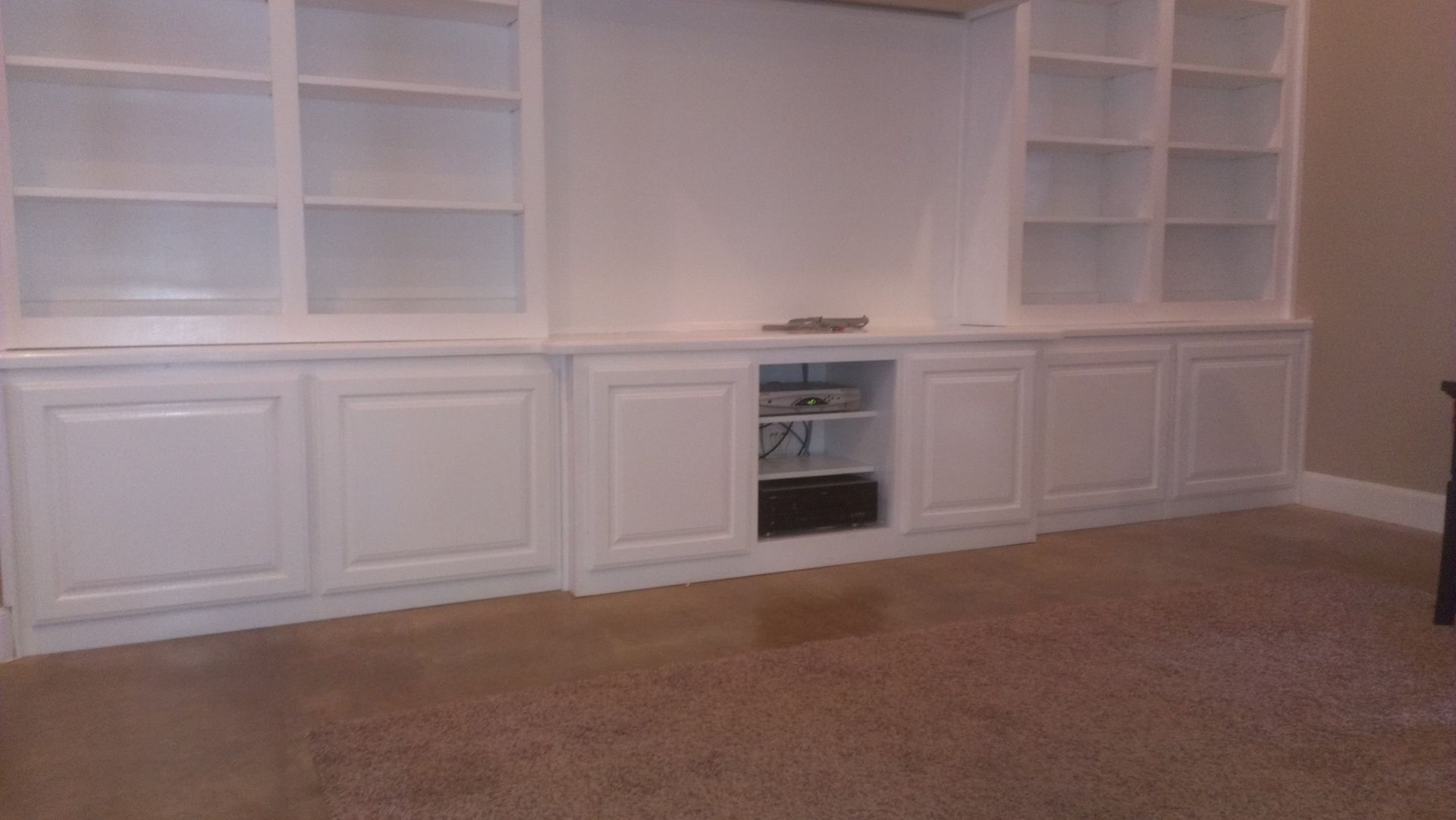 Custom Made White Wall Unit by Top Quality