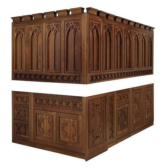 Hand Made Custom Gothic Revival Kitchen by Chicone