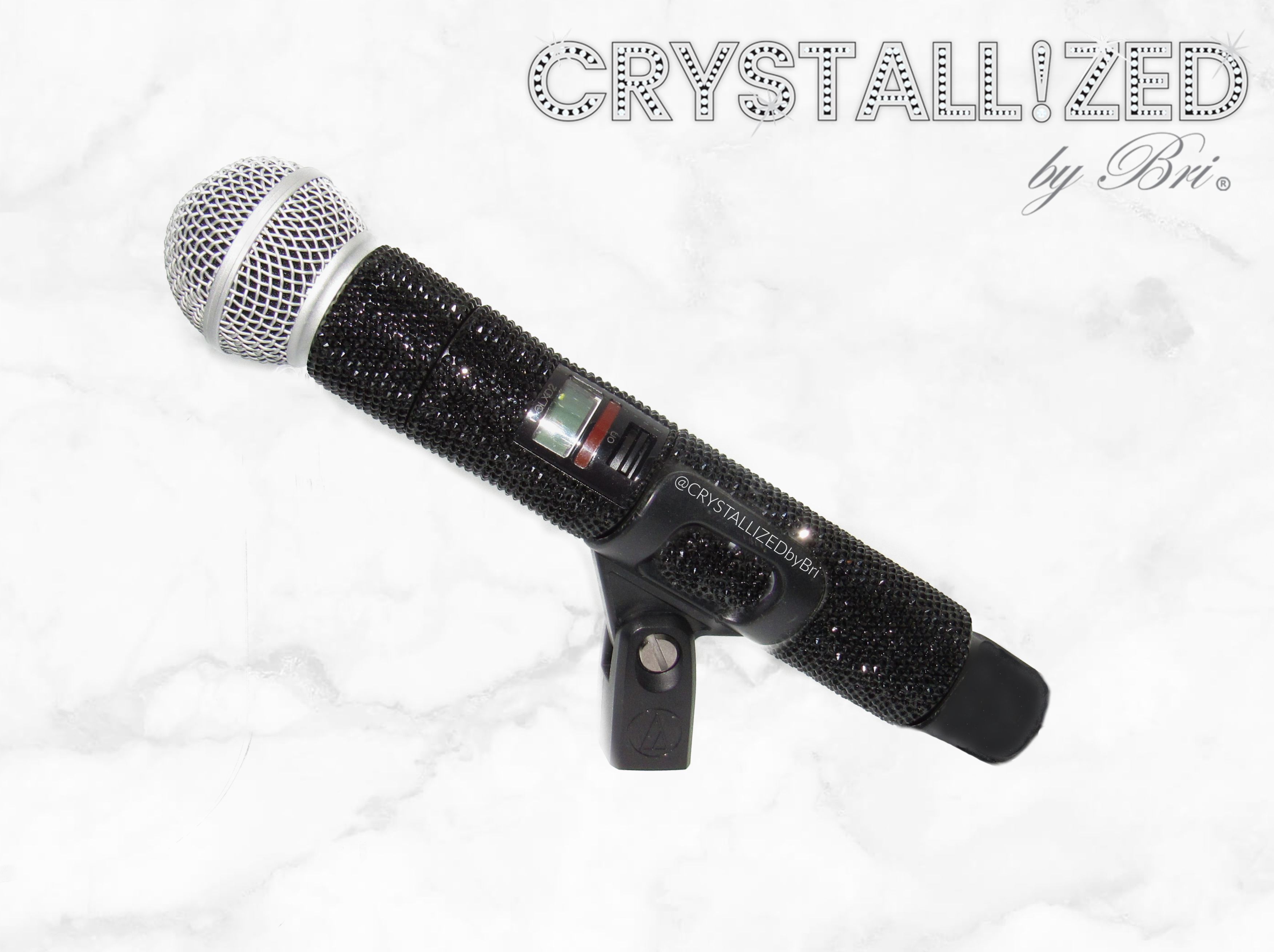 Buy Hand Crafted Custom Crystallized Microphone Singer Performer Stage