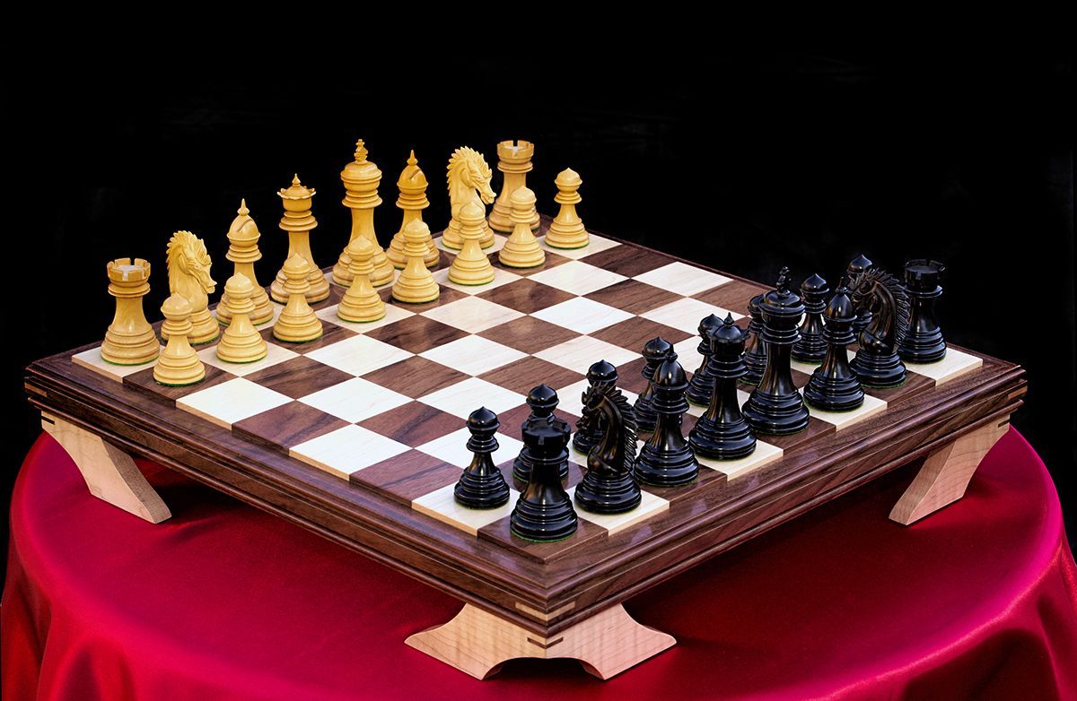 Hand Made Custom Chess Board by Wood-N-Reflections