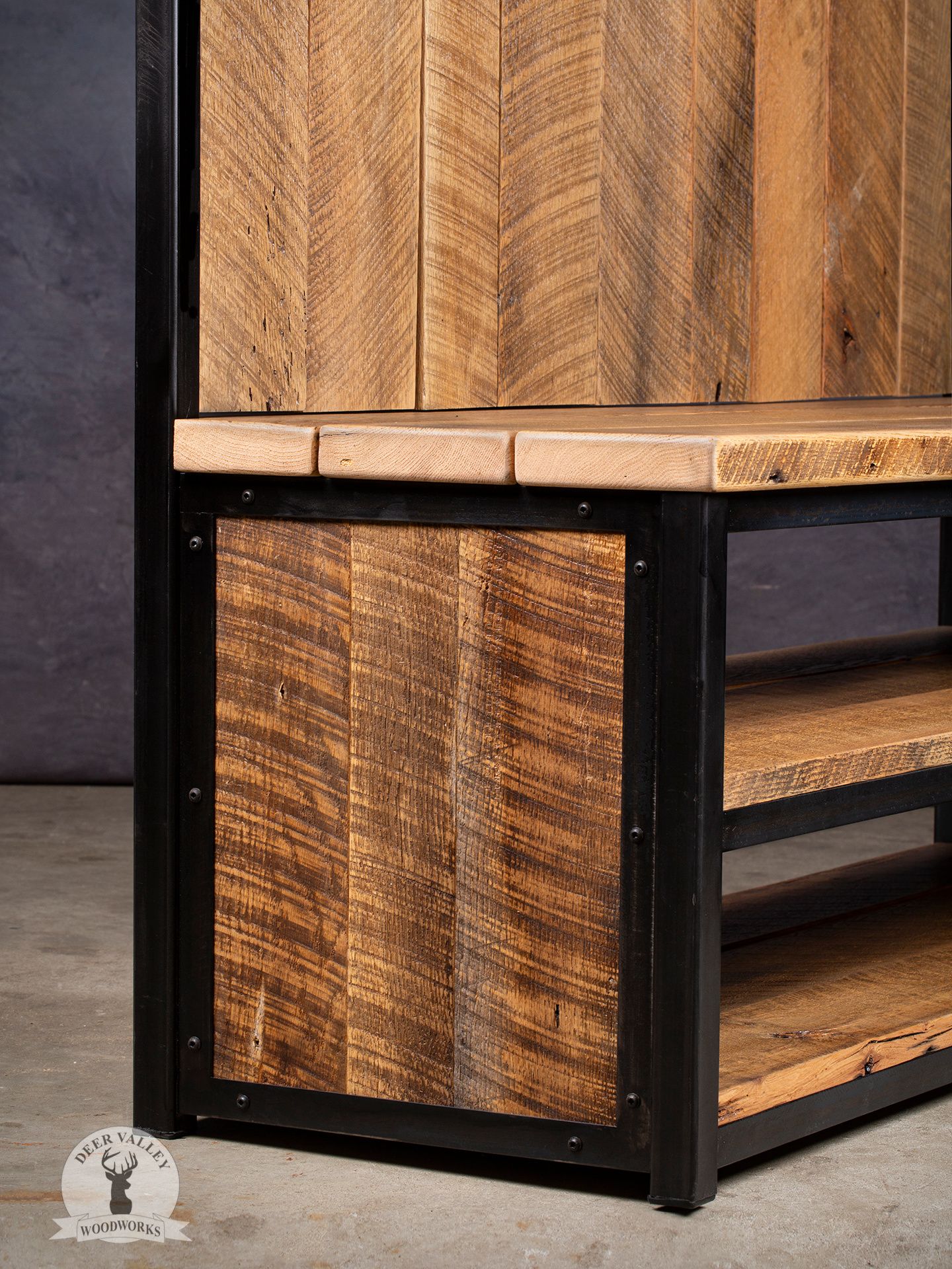 Buy Custom Made Reclaimed Barnwood Hall Tree, Reclaimed Wood Hall Tree