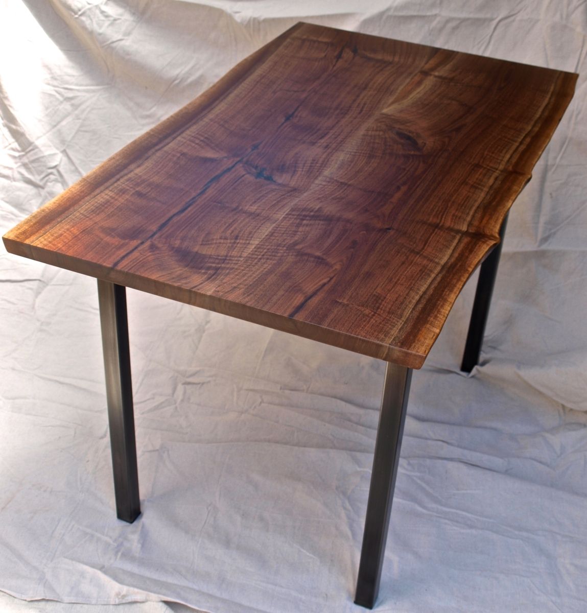 Custom Made Live Edge Walnut Table/Desk by WITNESS TREE STUDIOS