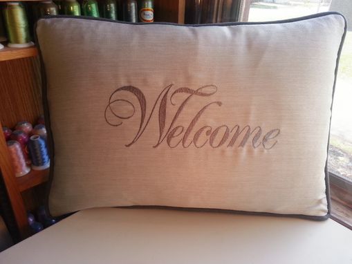 Custom Made Welcome Pillows