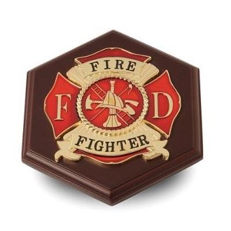 Custom Made Firefighter Medallion Paperweight