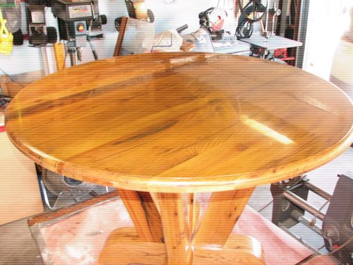 Custom Made Reclaimed Oak 48" Round Table