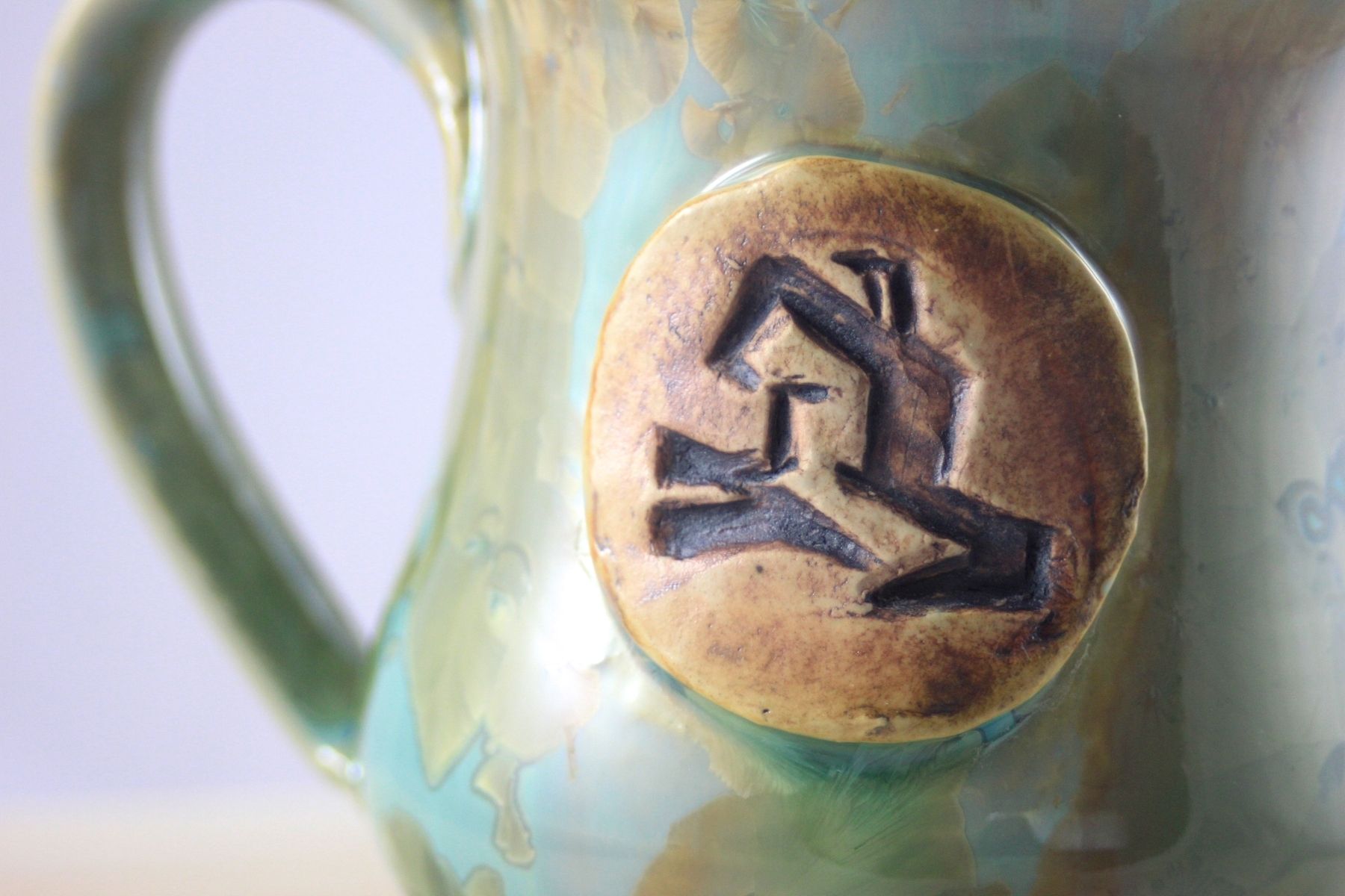 Handmade Custom CrystallineGlazed Mugs by Arryn Vogan Pottery