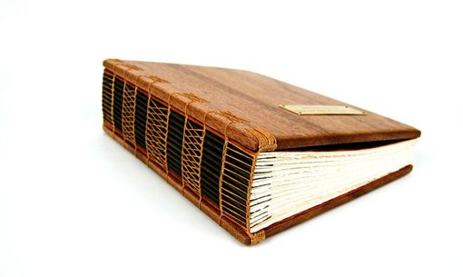 Custom Made Large Mahogany Photo Album - Scrapbook Handmade Wood Book Heirloom Memory Book Anniversary Gift