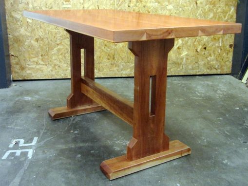 Custom Made Custom Craftsman Cherry Trestle Table