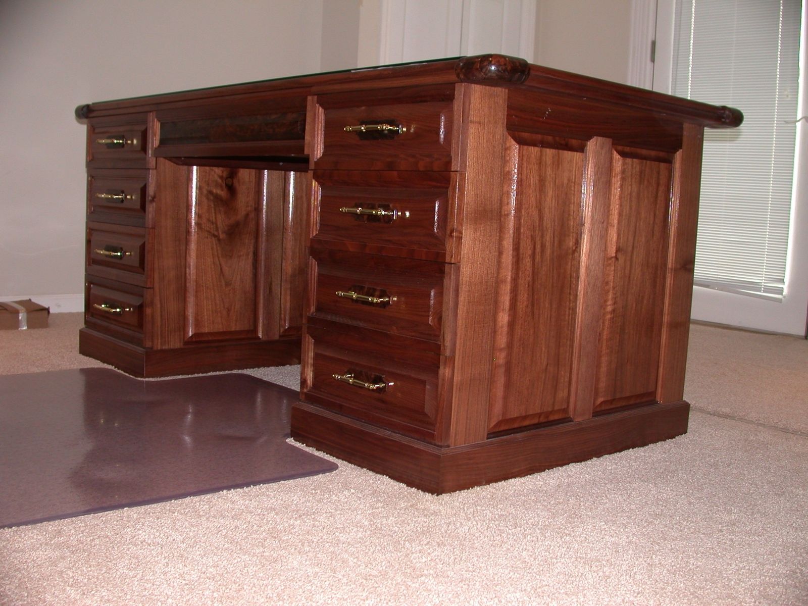 Custom Desk, File And Credenza by Specialty Woodwork