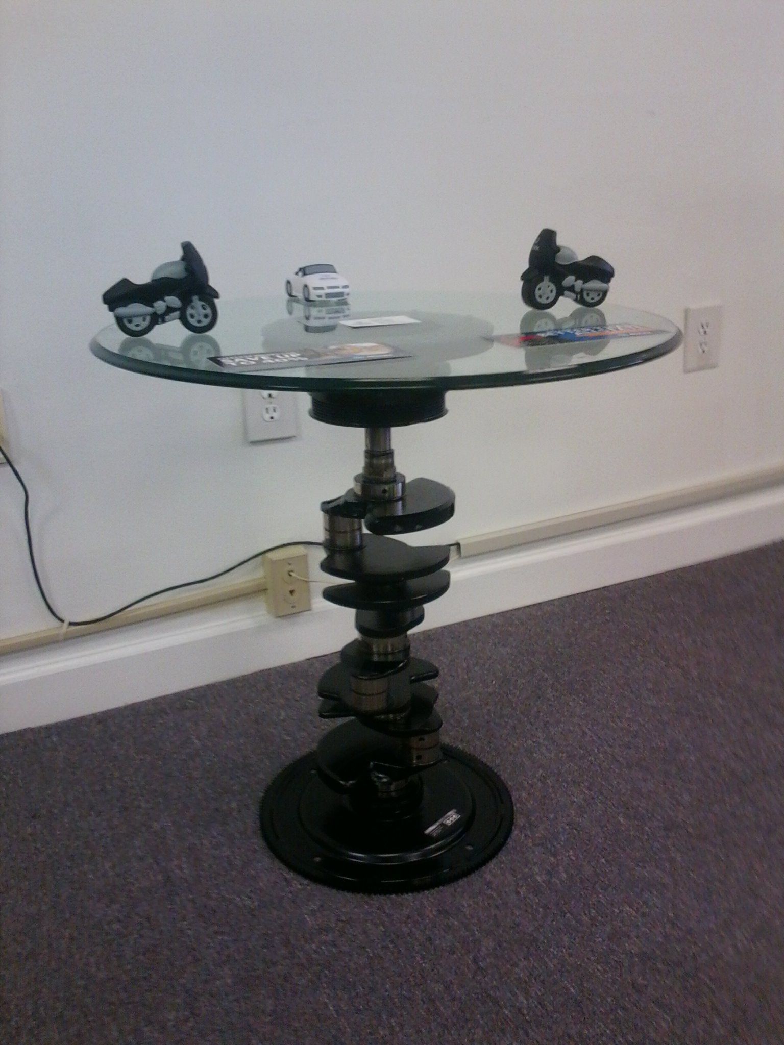 Buy Custom Recycled V8 Crankshaft End Table, made to order from Erik J
