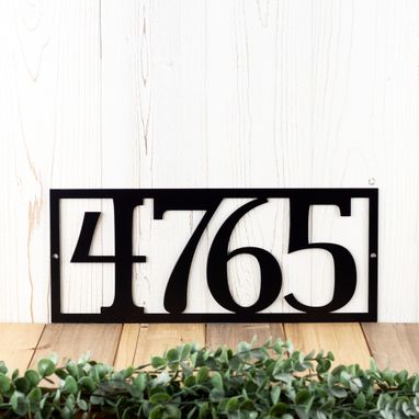 Custom Made Rustic House Numbers, Custom Metal Sign, Farmhouse Decor, Housewarming Gift, Metal Address Plaque