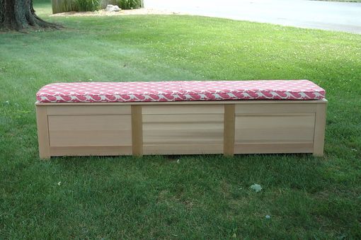 Custom Made Cedar Storage Bench