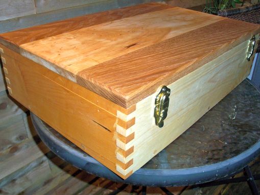 Custom Made Wood Case, Wood Laptop Case, Locking Wood Box