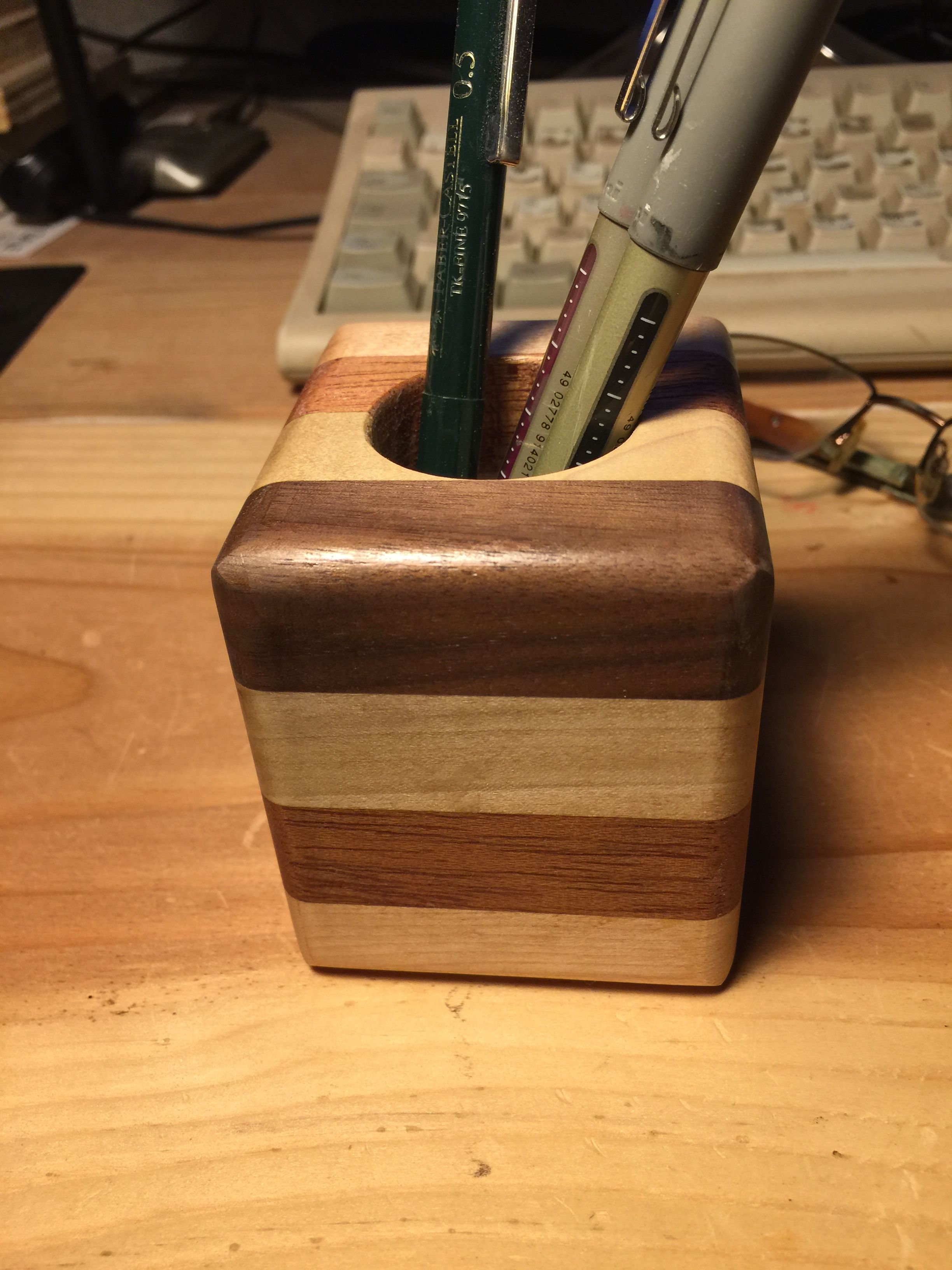Buy Hand Made Pen Holder Cup, Office & Desk Storage, made to order from