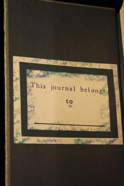 Custom Made Blue Cloud Swirl Journal