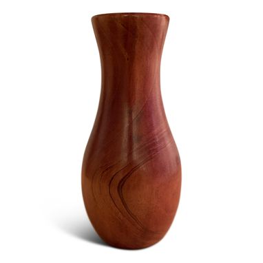 Custom Made Handcrafted African Mahogany Vase