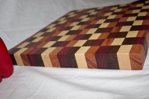 Custom Made Checkered Hardwood Cutting Board