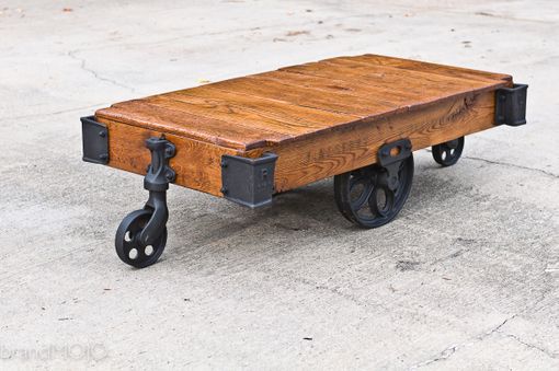 Custom Made Factory Cart Coffee Table
