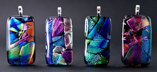 Custom Made Full Fused Dichroic Glass Pendants