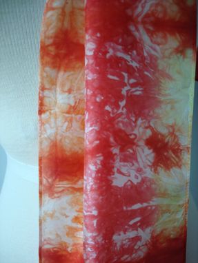 Custom Made Hand Dyed Silk Scarf