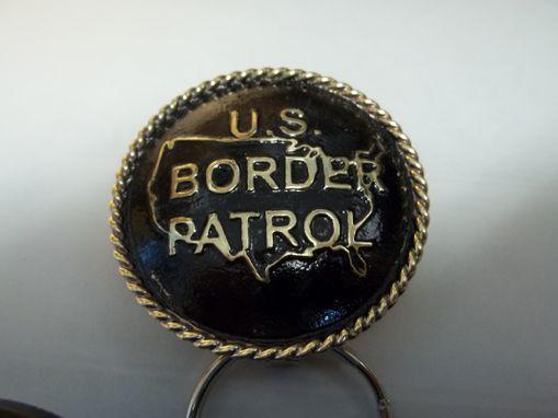 Custom Made Kwm015 Us Border Patrol Key Ring