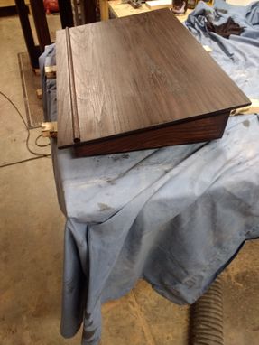 Custom Made Red Oak And Steel Pulpit