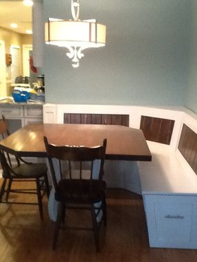 Custom Made Breakfast Nook With Maple Table.