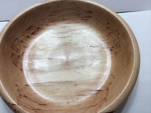 Custom Made Figured Hard Maple Bowl