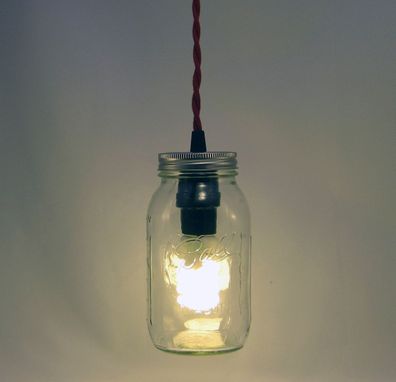Custom Made Ball Mason Jar Hanging Pendant Light - Bmqr-Rct
