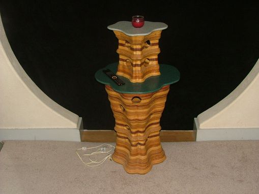 Custom Made Lighted Occasional Table/Plant Stand/Candle Stand