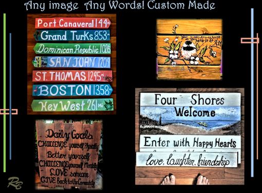 Custom Made Destination Sign, Signs, Custom, Reclaimed Wood