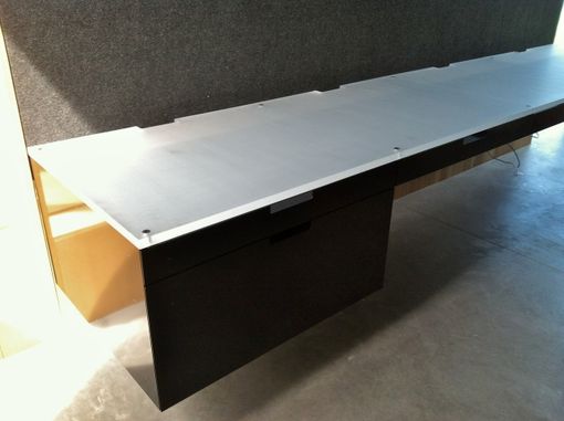 Custom Made Built-In Cantilevered Office Desk