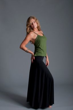Custom Made Ultra Maxi Skirt In Black, Cocoa Or Olive Bamboo Jersey Knit / Foldover Waistband