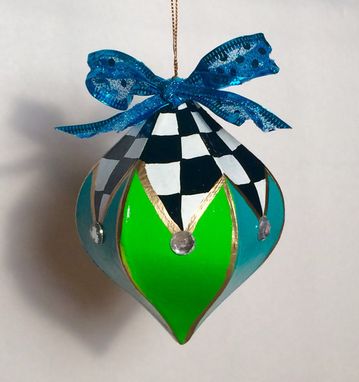 Custom Made Christmas Tree Ornament // Painted Tree Ornament