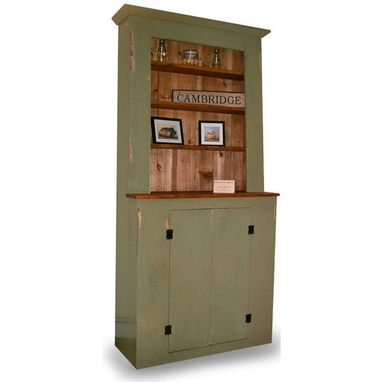 Custom Made Colonial Style Slant Back Hutch