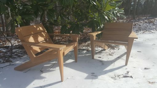 Hand Crafted Modern Teak Adirondack Outdoor Lounge Chair ...