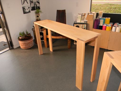 Custom Made Michael's Counter Height, Narrow Soft Maple Tables.