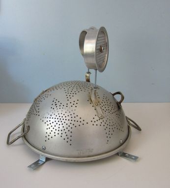 Custom Made Lamp - Reboot Robot Made From A Colander
