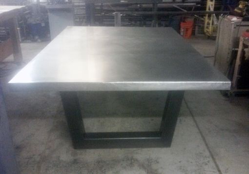 Custom Made Modern Zinc Dining Table