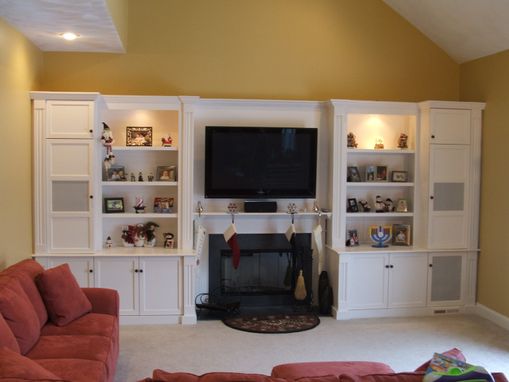 Custom Made Painted Entertainment Center